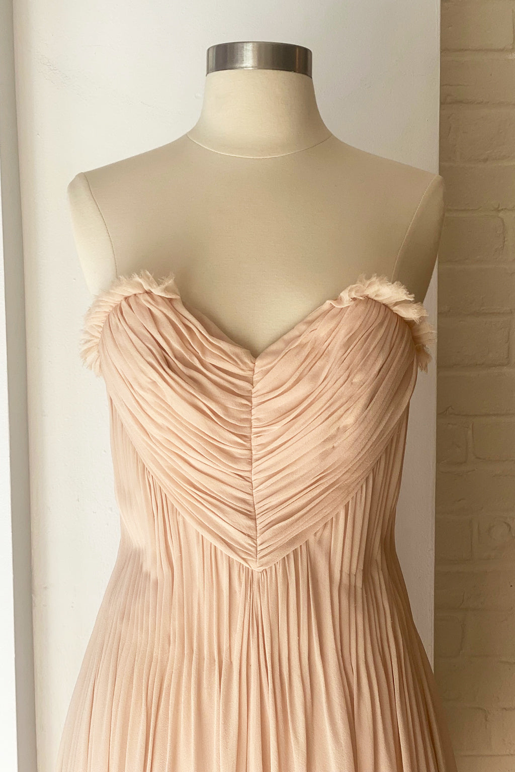 Rare Vintage Shawn Ray Fons Heart Silk Chiffon Dress