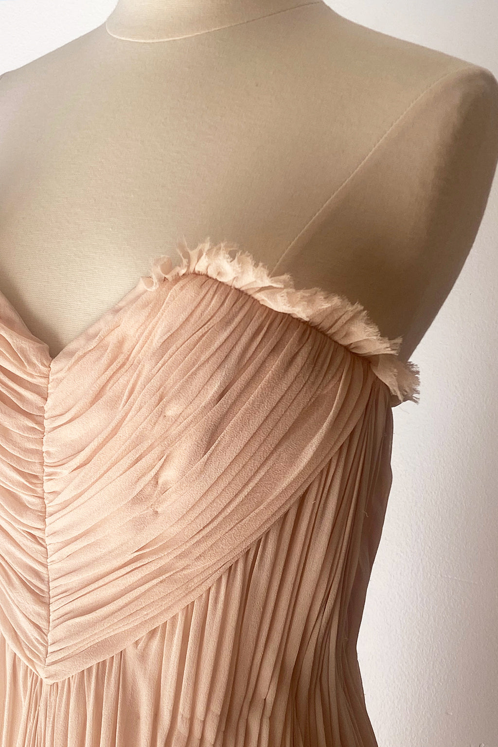 Rare Vintage Shawn Ray Fons Heart Silk Chiffon Dress