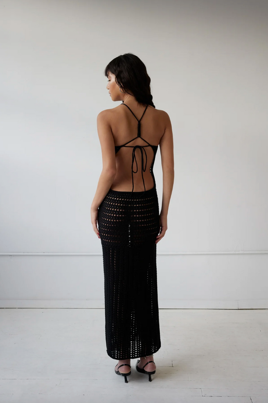 Anonie Cosmo Knit Dress Black