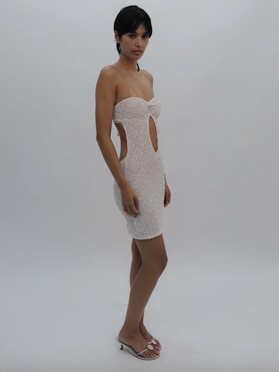Load image into Gallery viewer, Buci Lace Flower Dress
