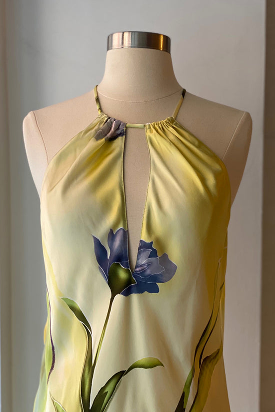 Vintage 2001 Rare Victoria's Secret Silk Tulip Backless Slip Dress
