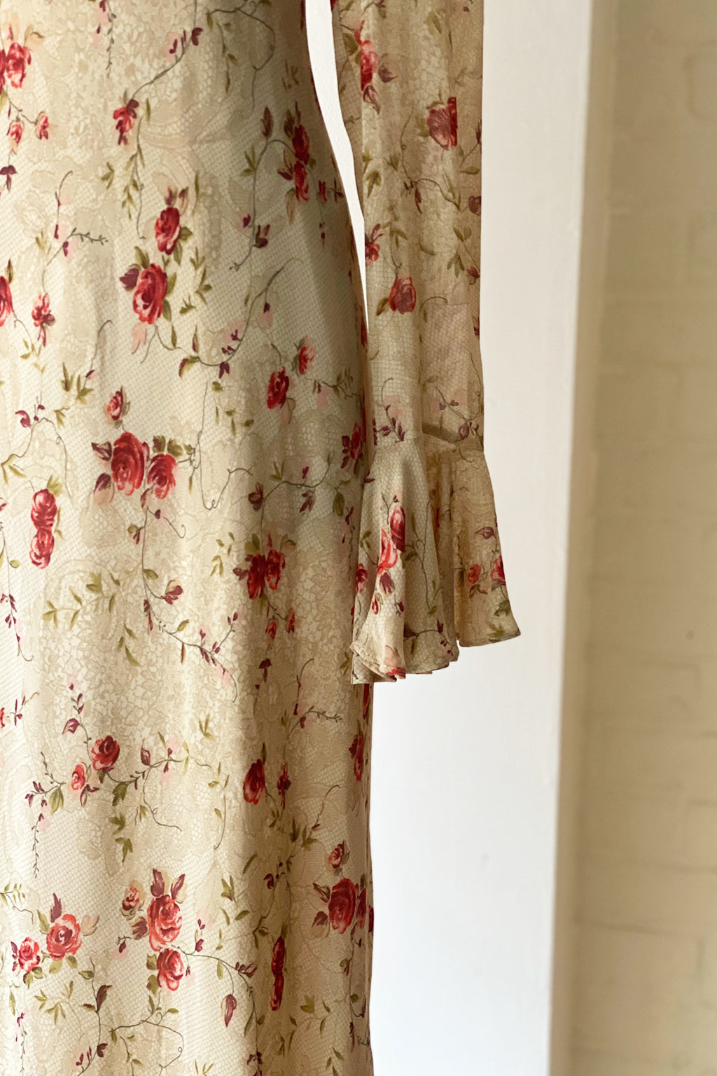 Load image into Gallery viewer, Vintage 90s Antique Rose Maxi Dress
