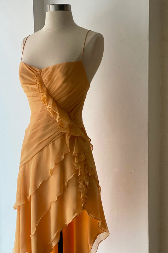 Vintage Shawn Ray Fons Sorbet Silk Chiffon & Charmeuse Dress