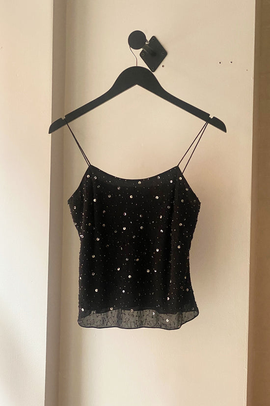 Load image into Gallery viewer, Vintage Y2K Deadstock Silk Bead Embellished Camisole
