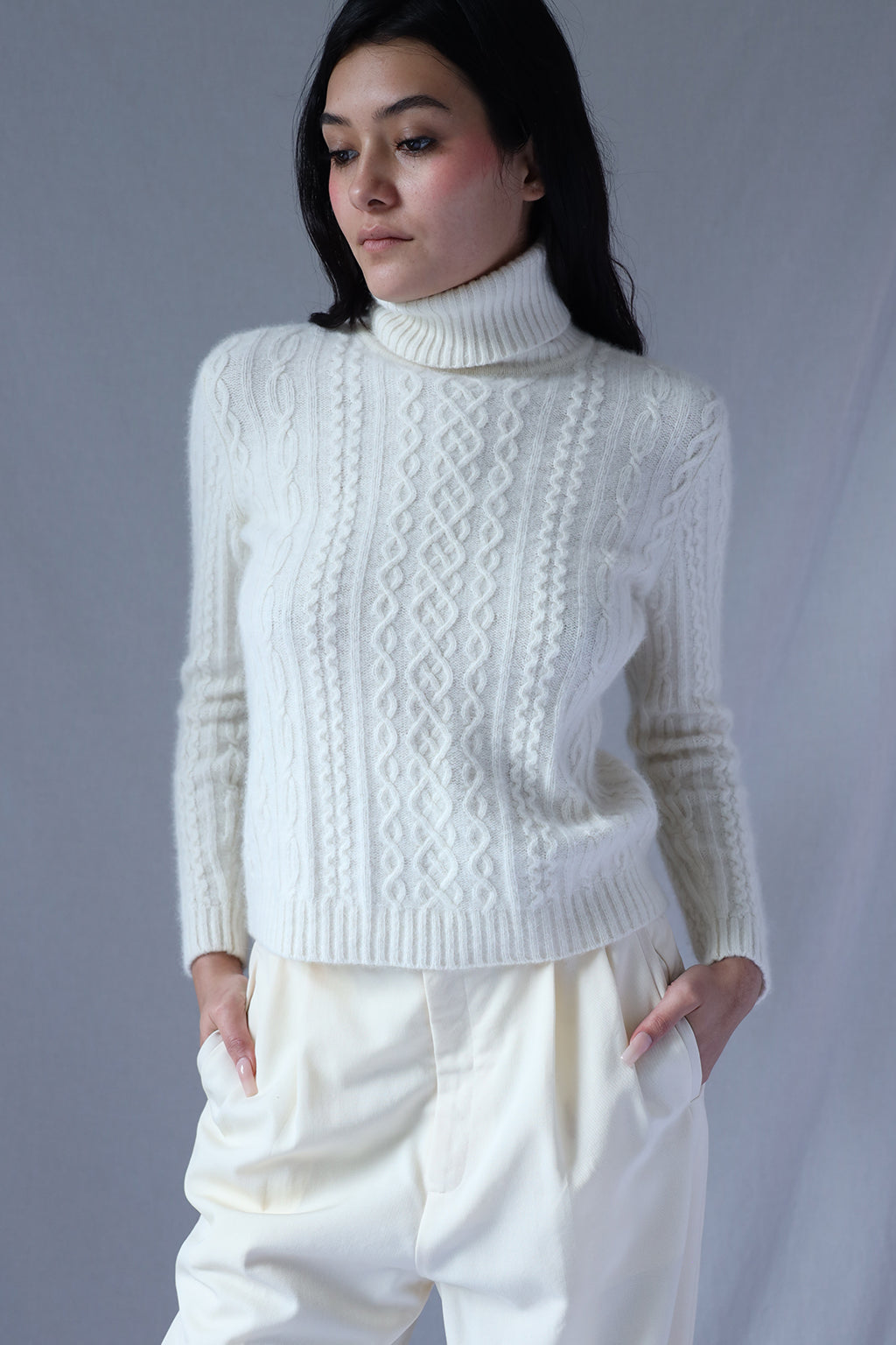 Vintage Ralph Lauren Angora & Wool Turtleneck Sweater
