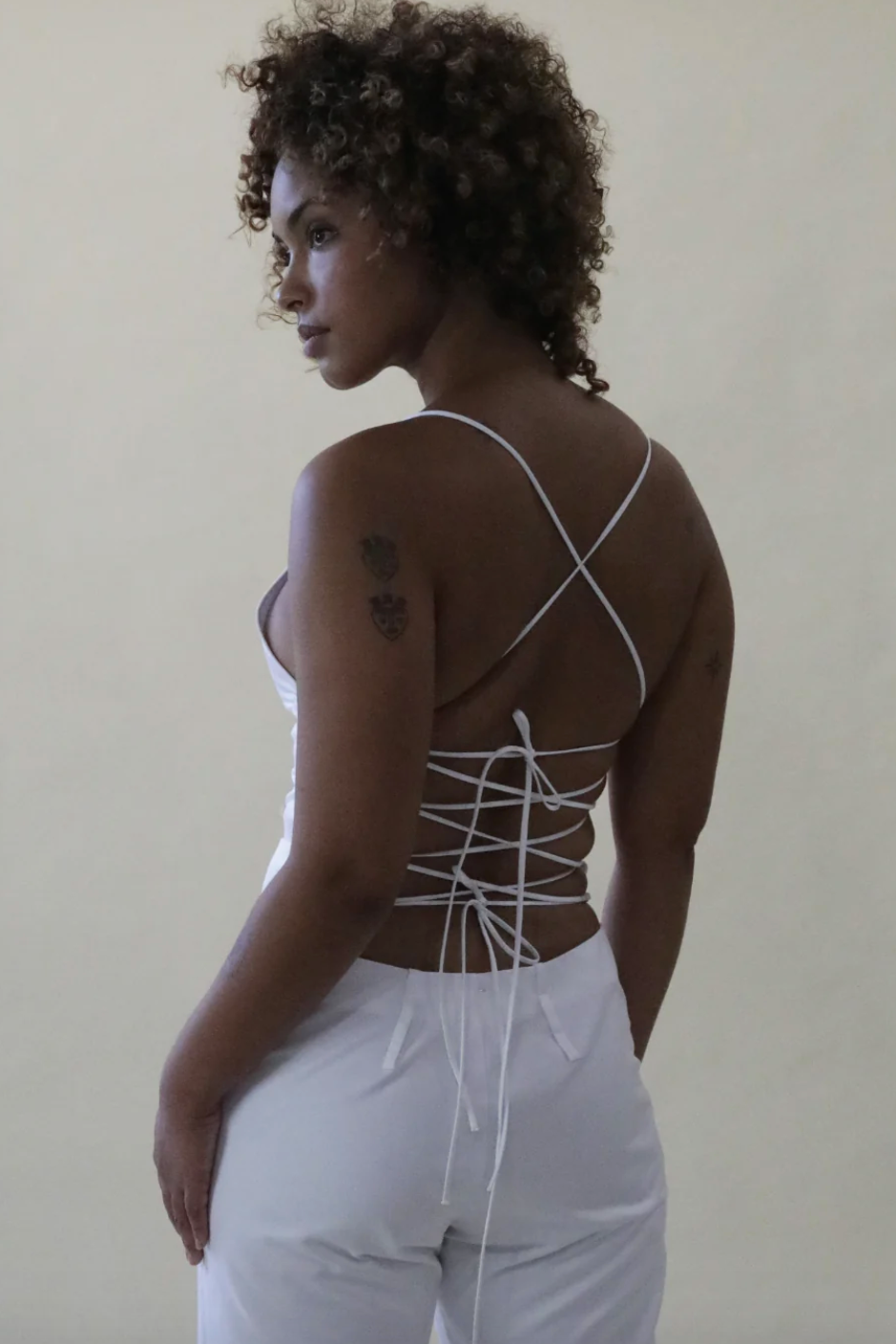 Load image into Gallery viewer, Buci Backless Tie Top Organic Cotton
