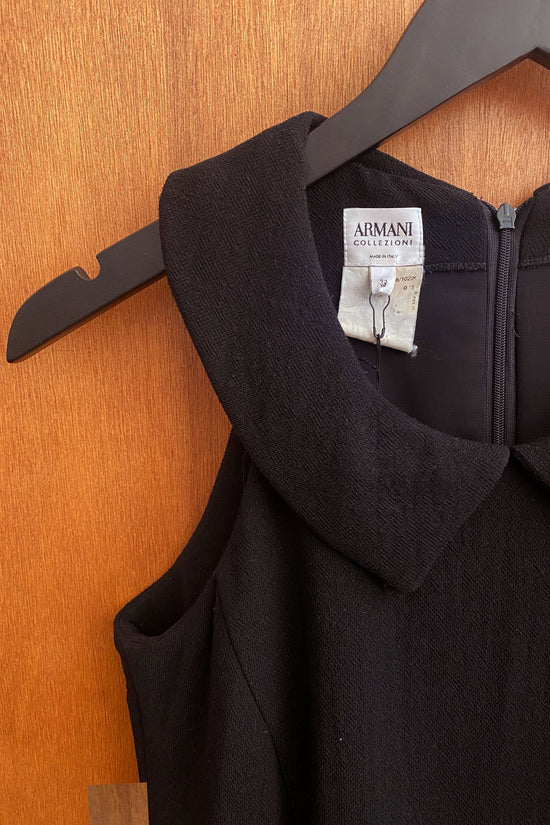 Vintage Y2K Armani Collezioni Wool Collared Dress