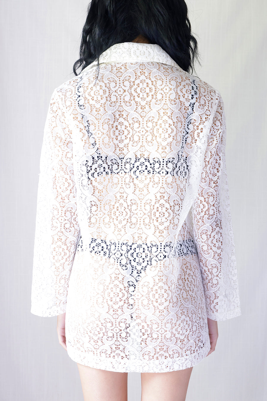 Load image into Gallery viewer, Vintage Sheer Lace Jacket
